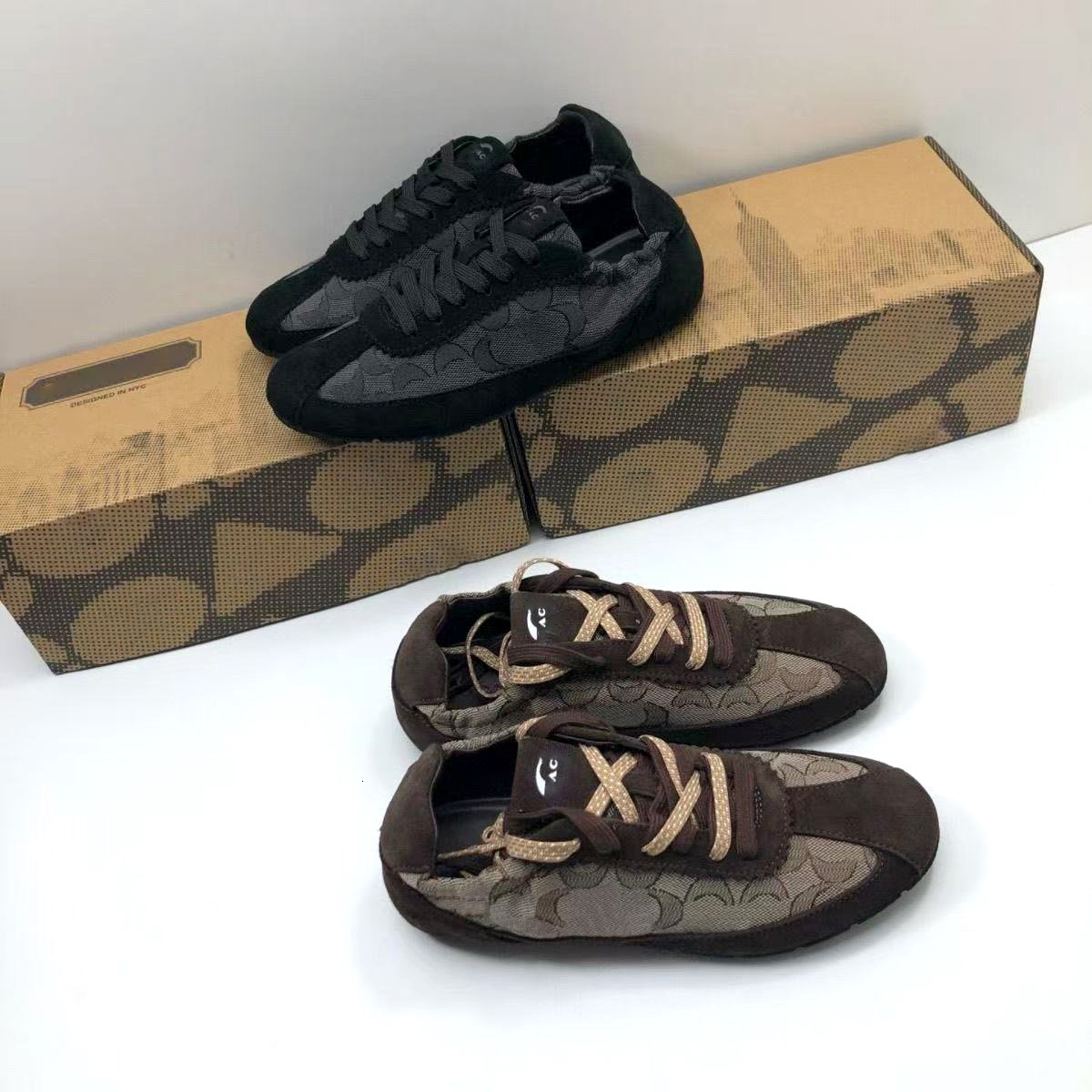 men women casual shoe dhgate run 10A+quality basketball IN SIGNATURE tennis Jacquard loafer New Outdoor Soft Designer Sneaker moccasin luxury Classi