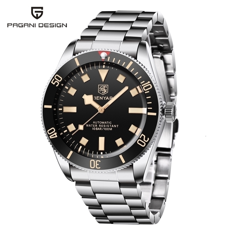 BENYAR Men's Watches Mechanical Automatic Watch BB58 Sport For Men 2026 Stainless Steel Waterproof Business Luminous Clock 260831