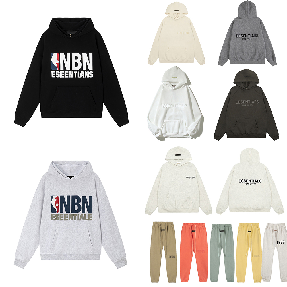 Mens Womens Designers Hoodies esentialsas tracksuit 1977 Hip hop Hoodie Winter Black White Graphic loose Hoody Pullover Clothes High Quality Sweatsh