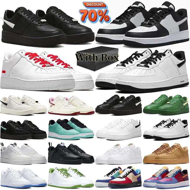 free shipping 1s running shoes 1 for women mens trainers one triple white black wheat panda high low designer outdoor sneakers with box high quality