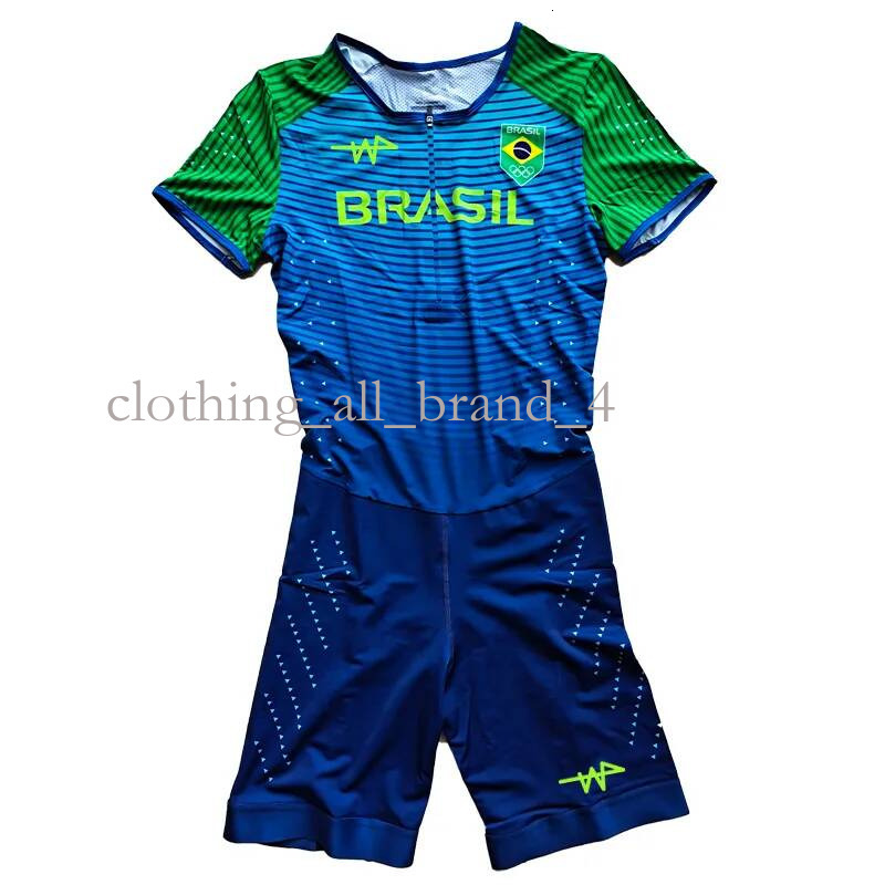 Brasil One Piece Speedsuit Marathon Running Vest Elite Runner Singlet Custom Logo High Quality Fashion Designer Man And Women 238