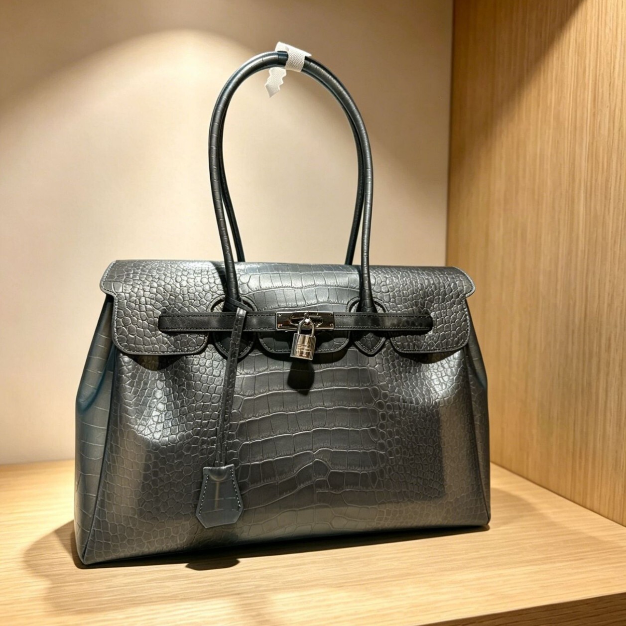 Crocodile Pattern TPU Platinum 2026 European And American New Style High-End Large-Capacity Handbag Casual Shoulder Crossbody Bag