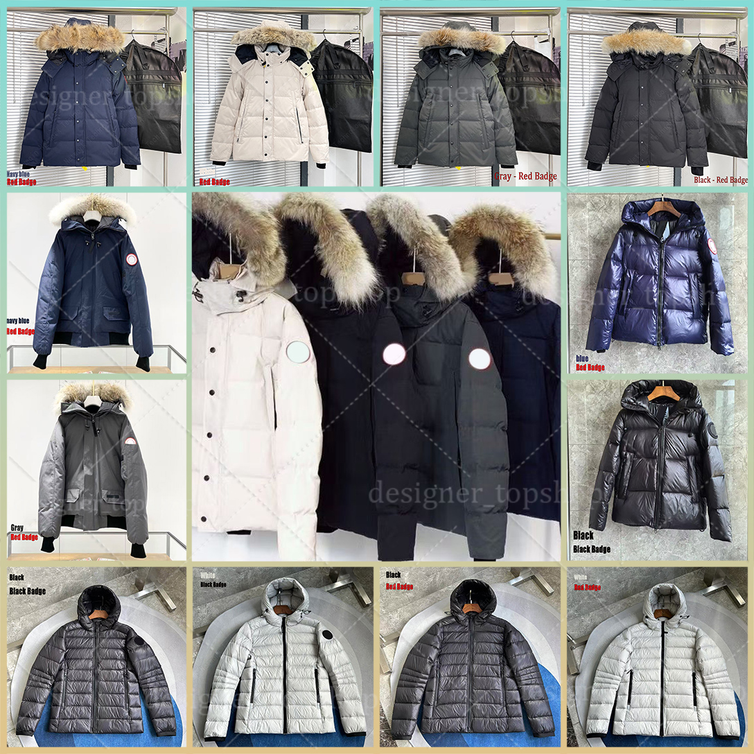 Mens puffer Canada jackets Designer fashion mens hooded fur collar Thick mens down jackets Street Trendy womens Brand coats Outdoor Windbreakers Par