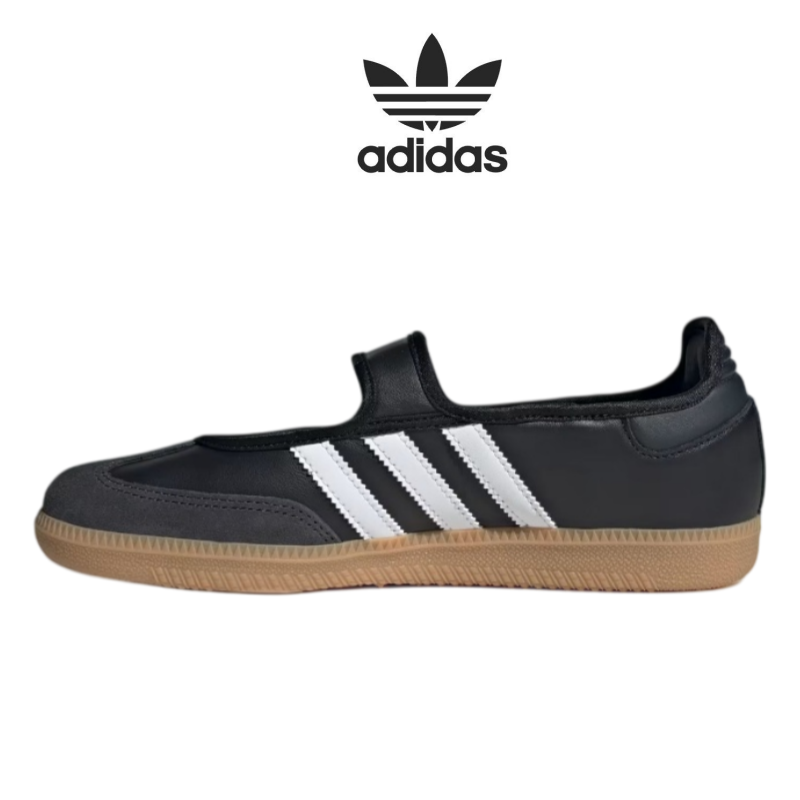 Free shipping included Designer shoes adidas originals Samba Jane comfortable versatile Mary Jane shoes sneakers for women in black