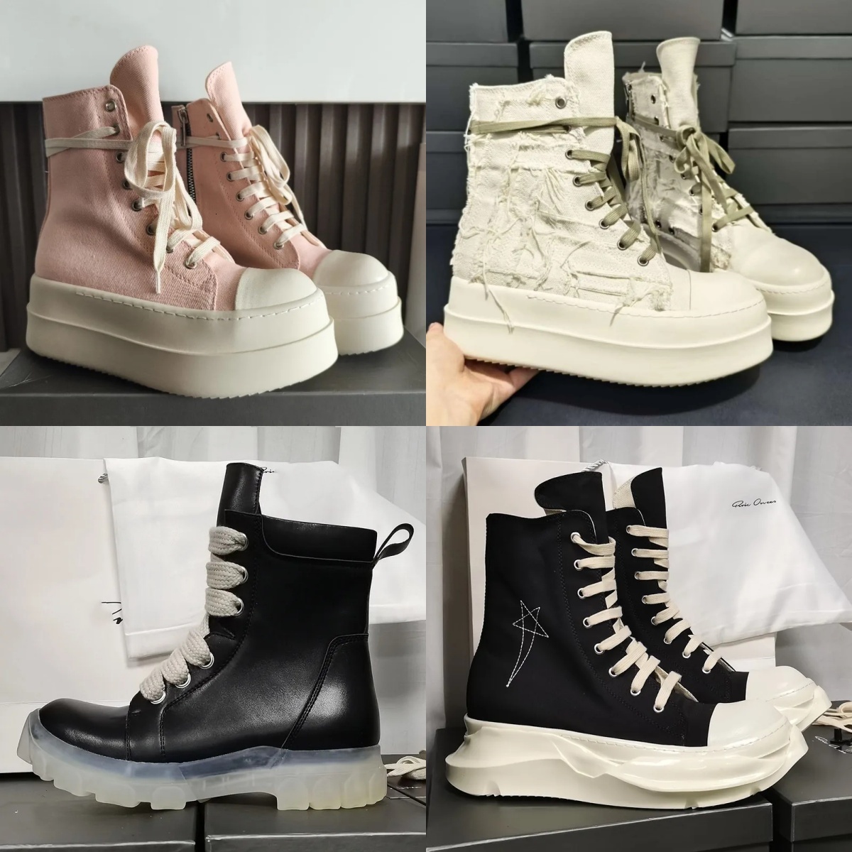 Platform Sneakers Designer Luxury Shoe Women Men Leather Streetwear Sport Trainer Running Skate Casual Boots High Top Chunky Rubber Fashion Athletic