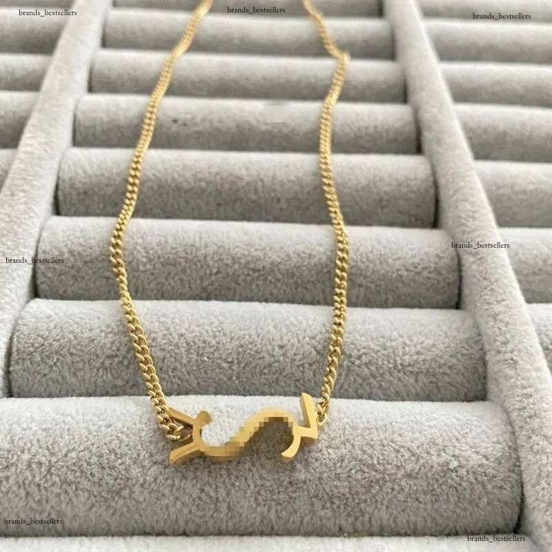 Top Quality Women Designer Earrings Necklace Stainless Steel Trendy Style Gold Silver Rose Colors Sets Heart Letter Love Pendant Fashion Jewelry
