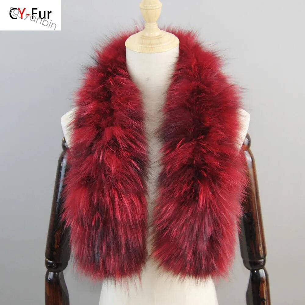 100% haut de gamme femme y écharpe confortable dame élégant col en fourrure de renard 260911 chaud