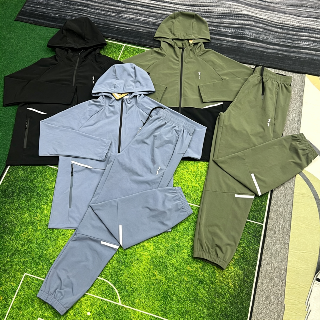 Onrunning tracksuit mens running pantalon coat running miller clouds jacket sweatpants two-piece set sportswear breathable designer on quick dry run