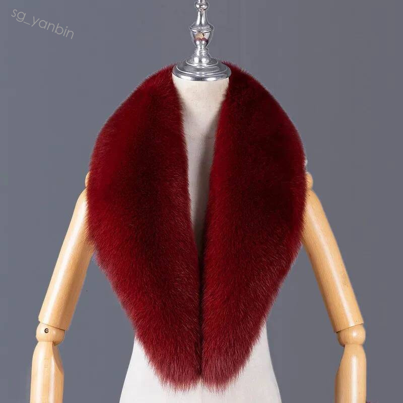 Natural Fox Collar Scarf for Women Winter Neck Warmer y Large Fluffy Shawl Thick Warm Soft Fur Accessory 260911 Hot