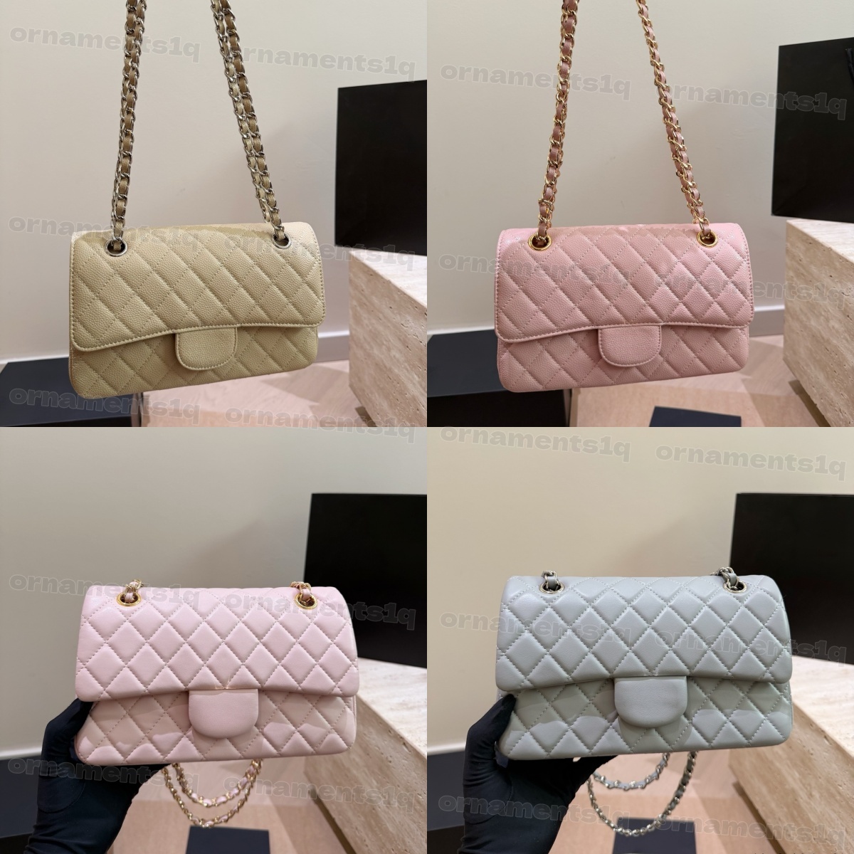 Premium Women Quilted Leather Flap Shoulder Bag, Classic Diamond Lattice Chain Crossbody Bag, Elegant Designer Handbag for Wedding Party Daily Datin
