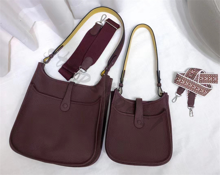 Evelyn bag 2026 New Mini Trendy Fashion Bag Togo Head layer Leather Luxury Shoulder Backpack and Crossbody Designer 749d