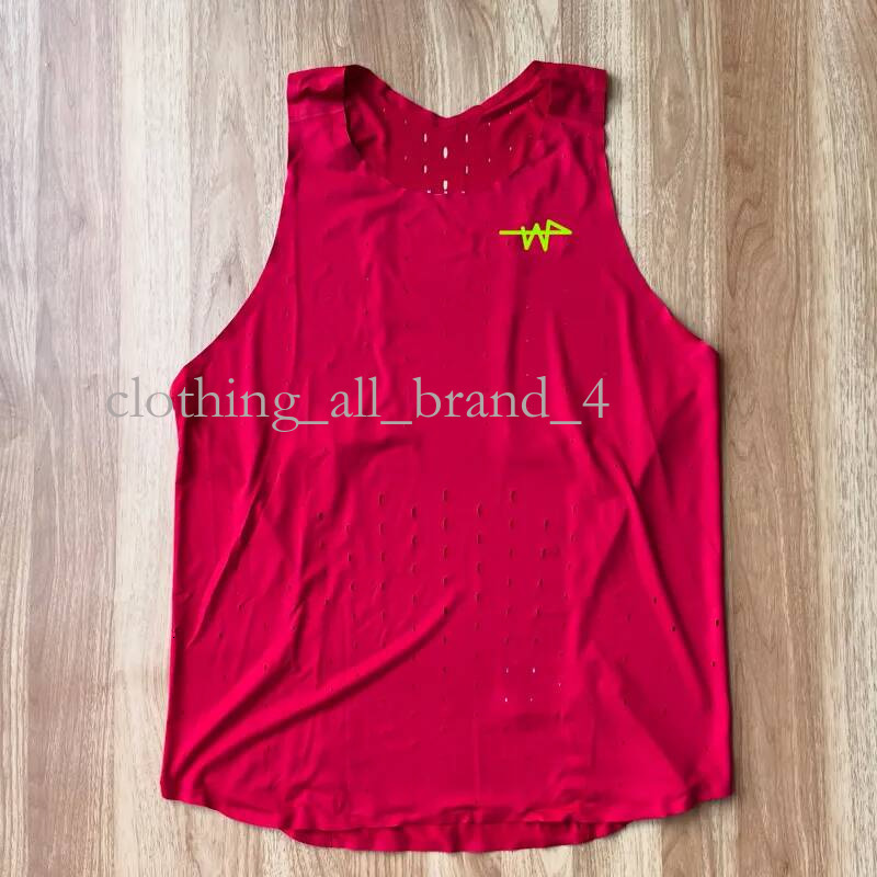 2024 Solid Color Man Marathon Singlet Running Suit Track Field Match Eilte Seamless Tank Top Custom Logo High Quality Fashion Designer Man And Women