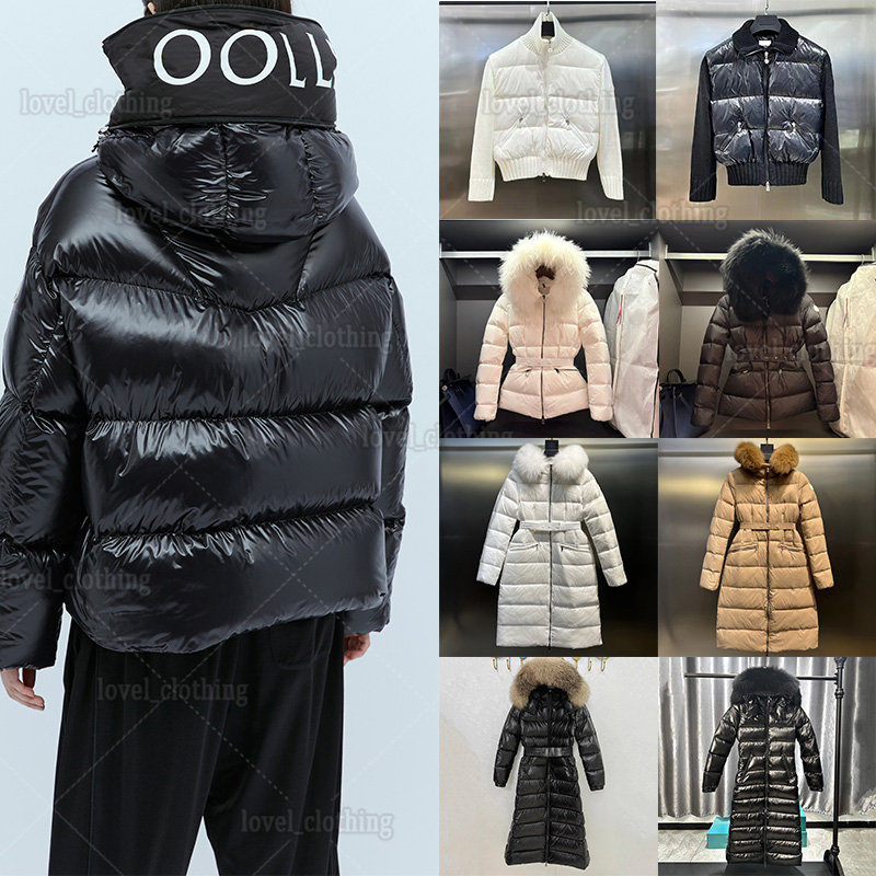 Womans Designer Down Jacket Winter White Duck Down Paddingcoat Puffer Jackets Quality Coat Lapel Hooded Zipper Casual Windbreaker Lady Jacket Outerw