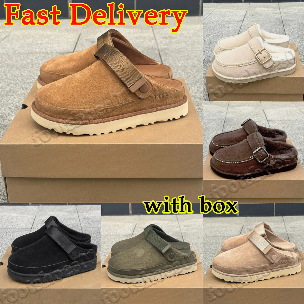 Boots Goldenstar Evelina Boots Clog Slippers Suede waem Boots Buckle Strap Clogs Slides Golden Star Beach Women Tazz Tasman Fall Driftwood Chestnut