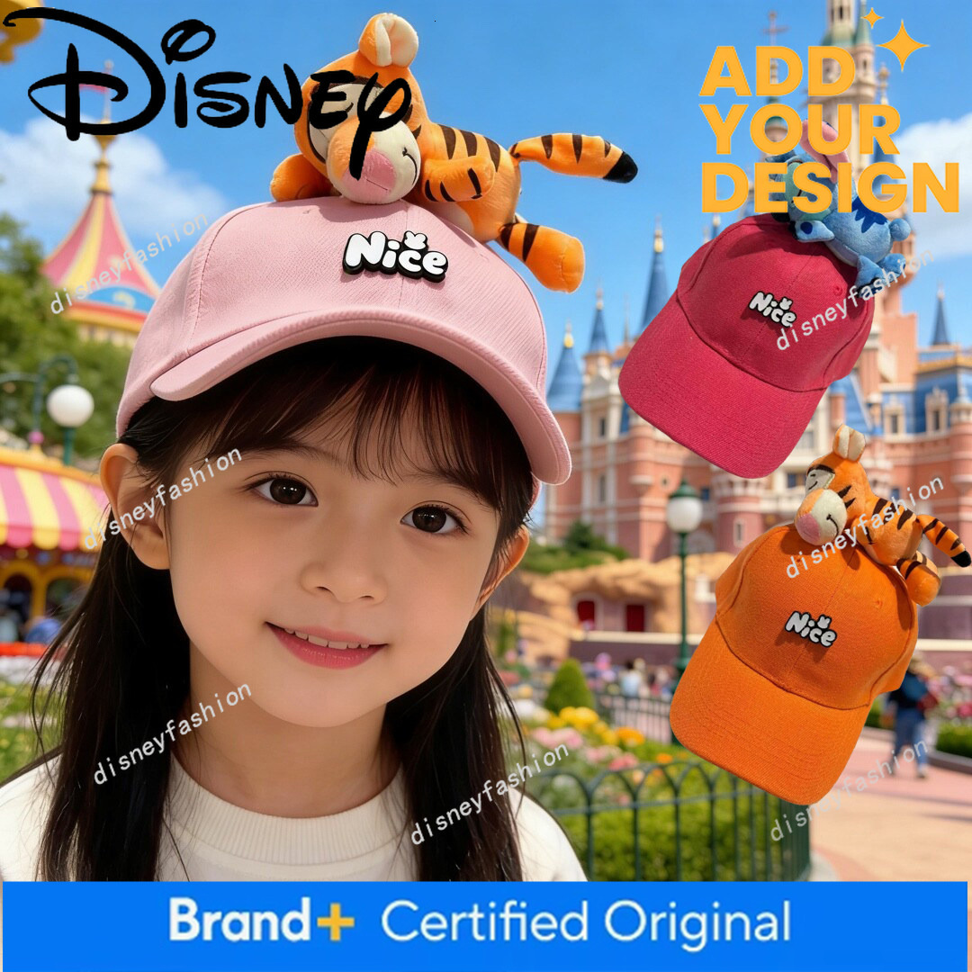 Children's Cute Cartoon Baseball Disney Stitch 3D Doll Cap Kindergarten Class Hat Parent-Child Trendy 64