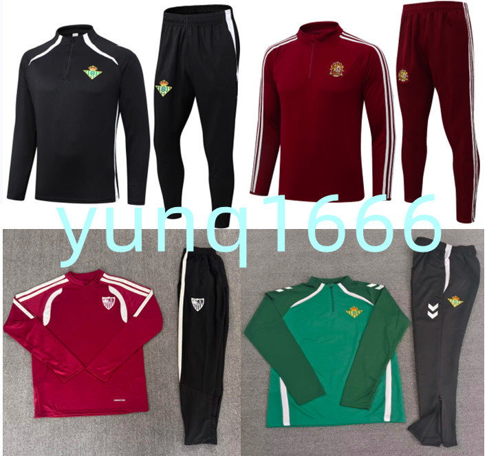 2026 REAL Betis soccer tracksuit Men and kids kits 25 26 27 football tracksuit training suit jogging Jacket chandal futbol Survetement Foot