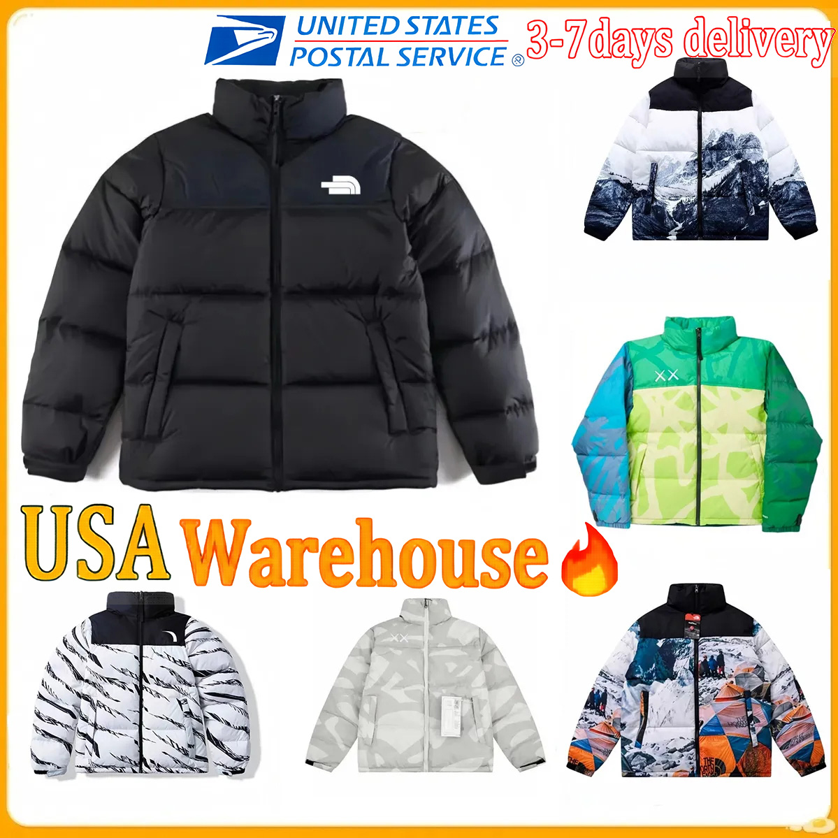 Designer puffer jacket Outwear Multiple Colour printing jackets men parka women jacket mens down jacket winter outdoor fashion llong sleeve casual u