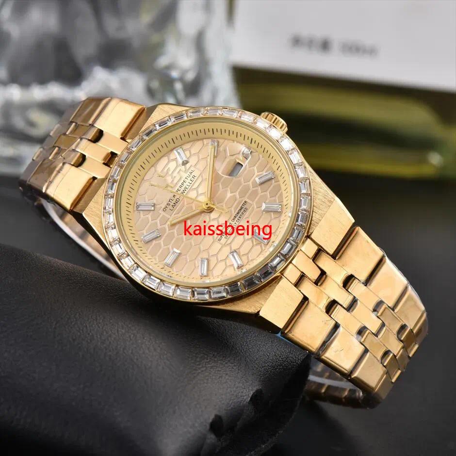 World Luxury men women sterity Perpetuality Land-Dweller watches diamond Quartz movement WATCH automatic Date Wristwatches designer Montres bracelet