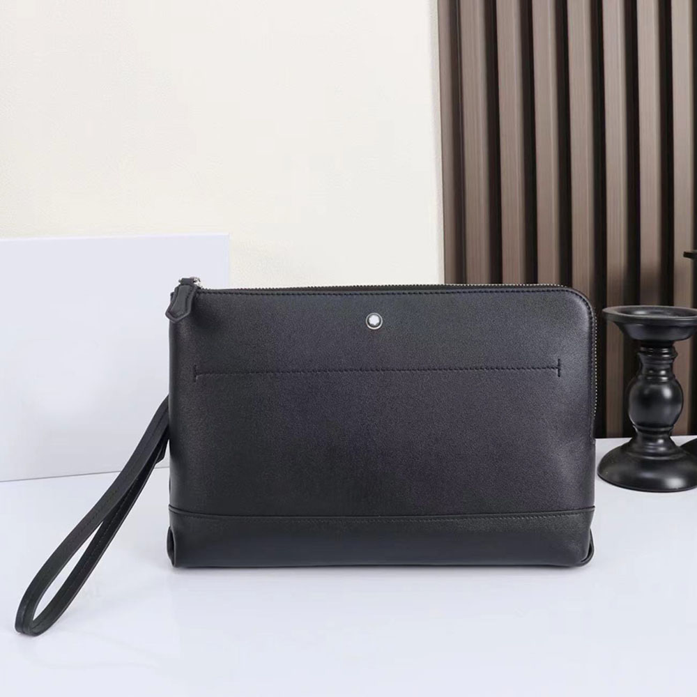 Classic handbag genuine leather luxury designer wallet cardholder clutch bag men's briefcase high-quality smooth patterned men's wallet wo
