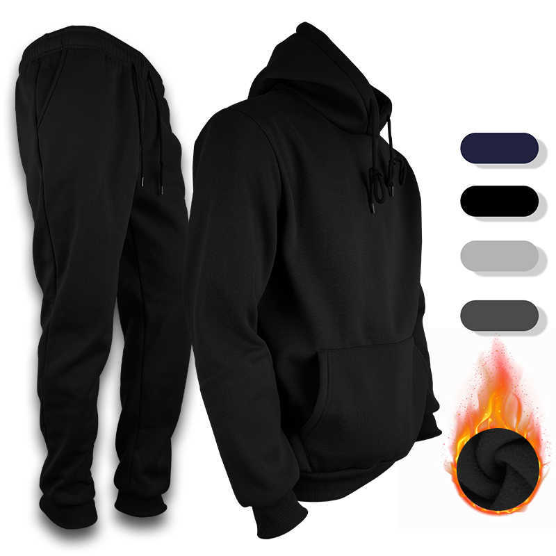 2 Track Men Suits For Piece Hoodies With Sweatpants Sets Casual Running Jogging Sport Suit Sets S-3XL D260915