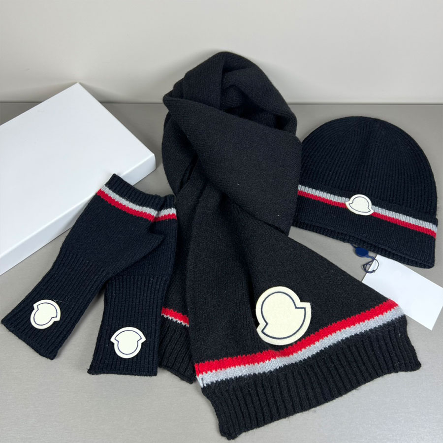Designer Hats Scarves Gloves Sets Unisex Luxury Five Fingers Gloves Casual Elegant Gloves Letter Flowers Pattern Gloves Versatile Windproof Gloves K