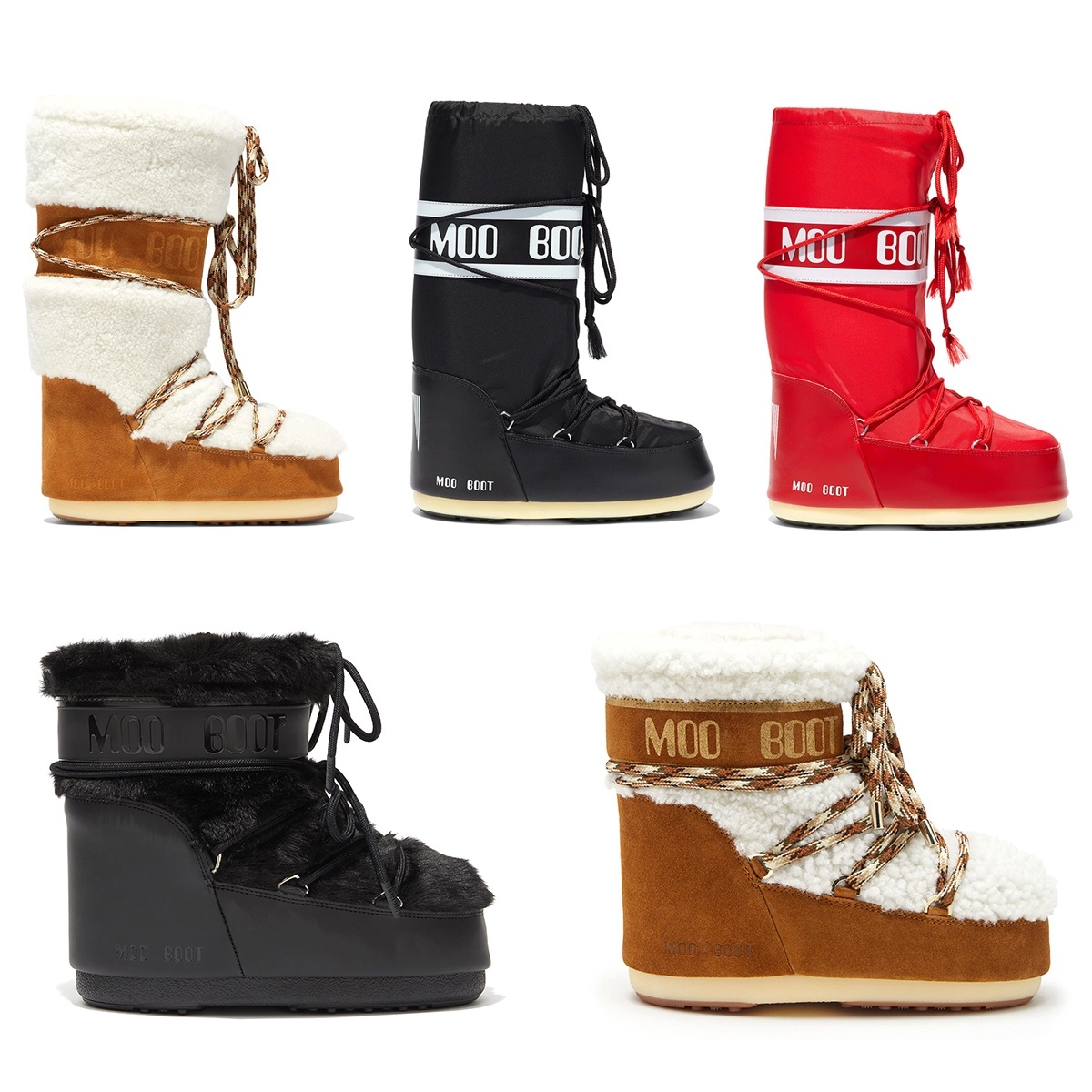 knee Boot LAB69 ICON CREAM Sheepskin Nylon Snow Boots New Teddy Ankle High Fur Fashion Winter Wool Suede boot luxury Designer Tassel Weaving Laces W
