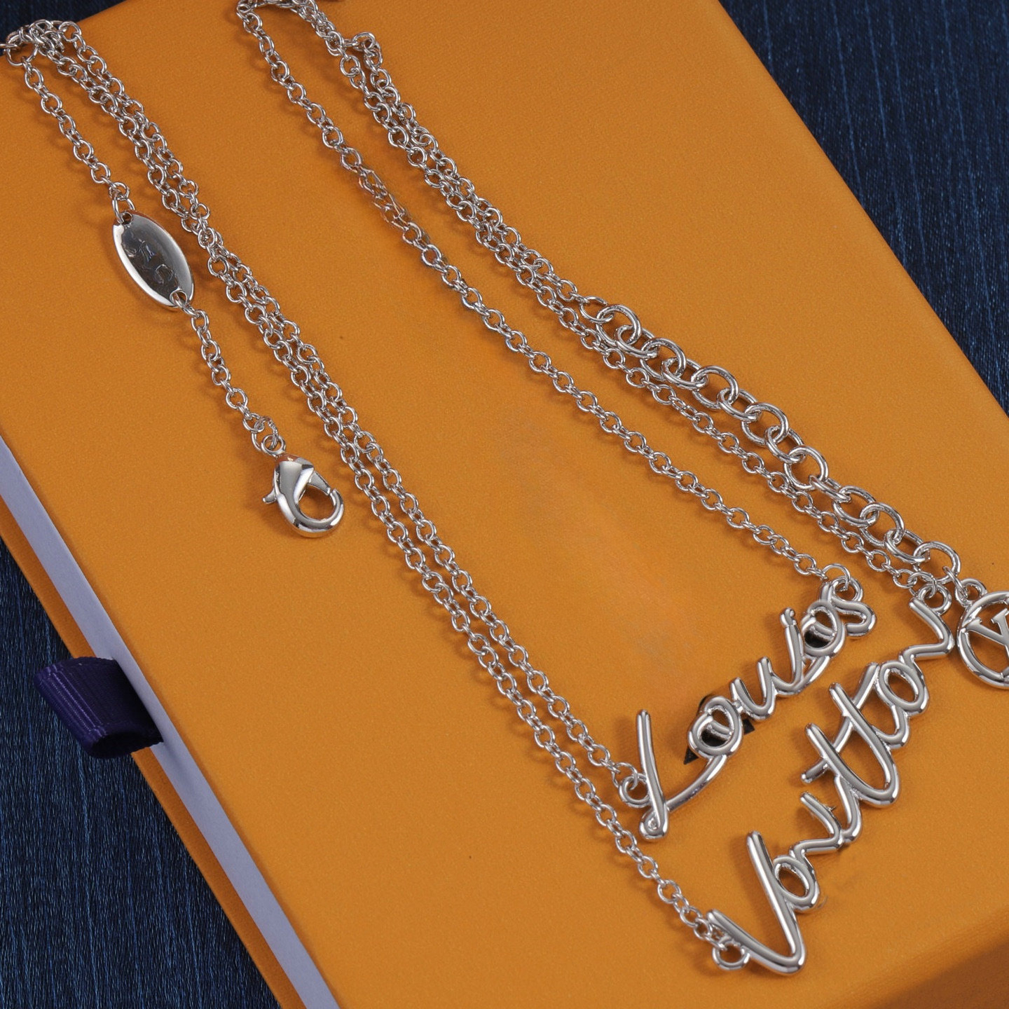 Designer Pendant Necklaces Luxury Double-layered letters Charm Classic Silver Chain Necklace For Men Women Fashion Jewelry Love Birthday Gift