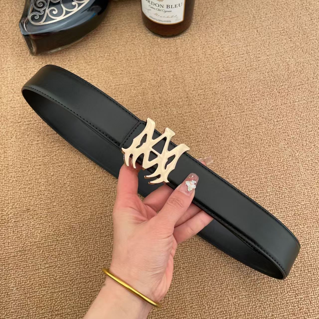 Amris Belt Men's belts Mens belt luxury Designer Leather Belts for Men and Women Luxury Solid Color High Quality Belt with am belt d94