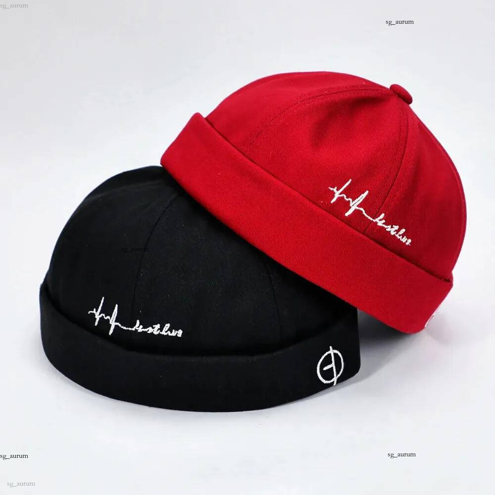 Vintage Dome Cotton Docker Cap For Men Women Spring Autumn Hat Hip Hop Hats Brimless Landlord Caps Streetwear260618BJ