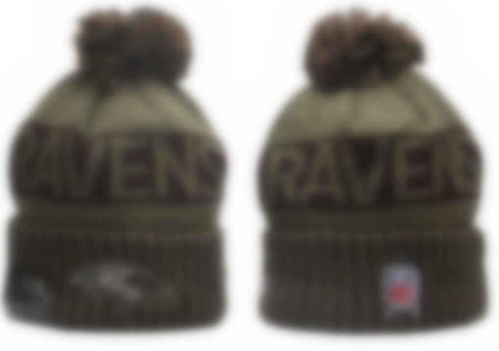 2026 Luxury Designer beanie men Cuffed Pom Ravens Beanies Super Champions Bowl Bobble Hats Sport Knit Hat bonnet winter outing warm knitted craft ca