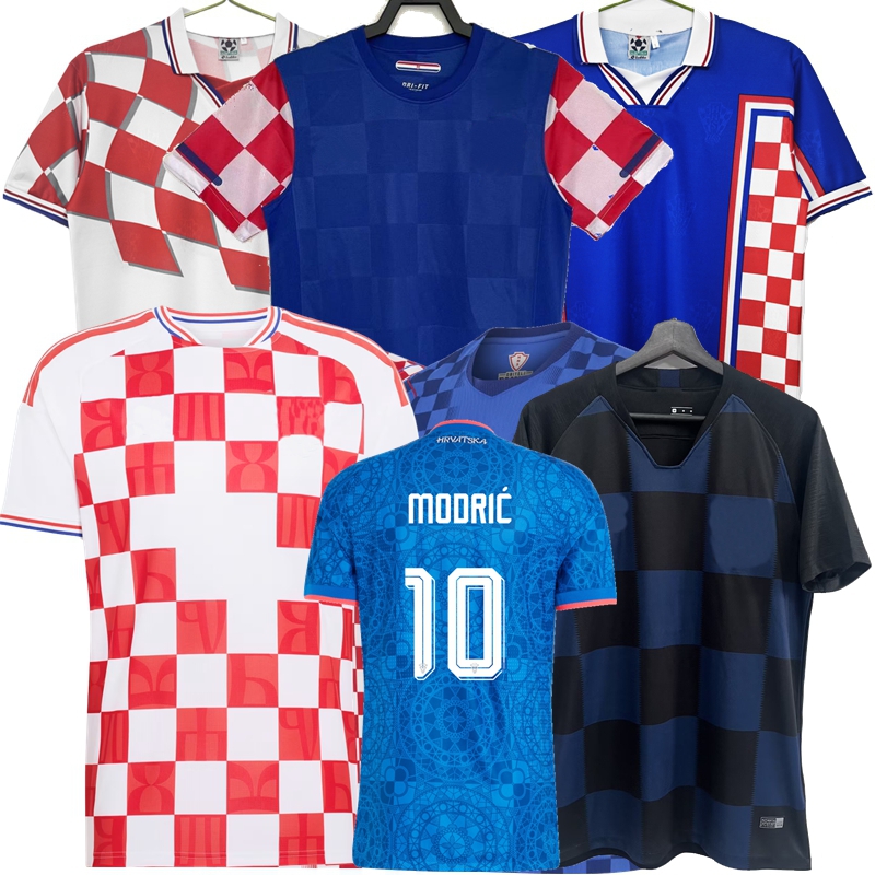 1998 2010 18 2026 2027 2028 Retro classic Croatia soccer jerseys Modric Kramaric Majer Perisic Vuskovic Stanisic Pasalic Vlasic Boban SUKER natio