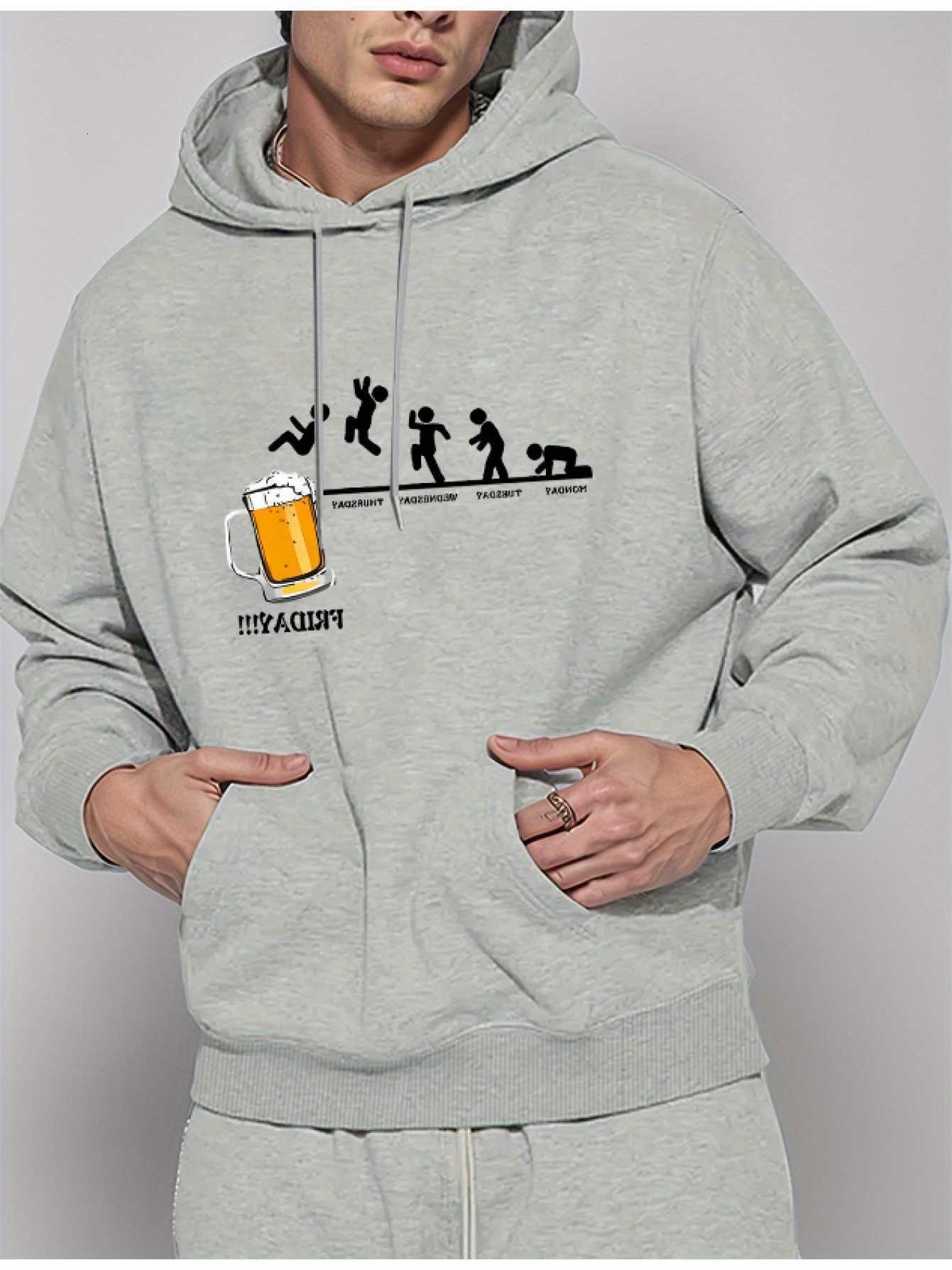 black Men's and evolution women's hooded sweatshirts printed t-shirts casual long-sleeved hooded pullover shirts D260915