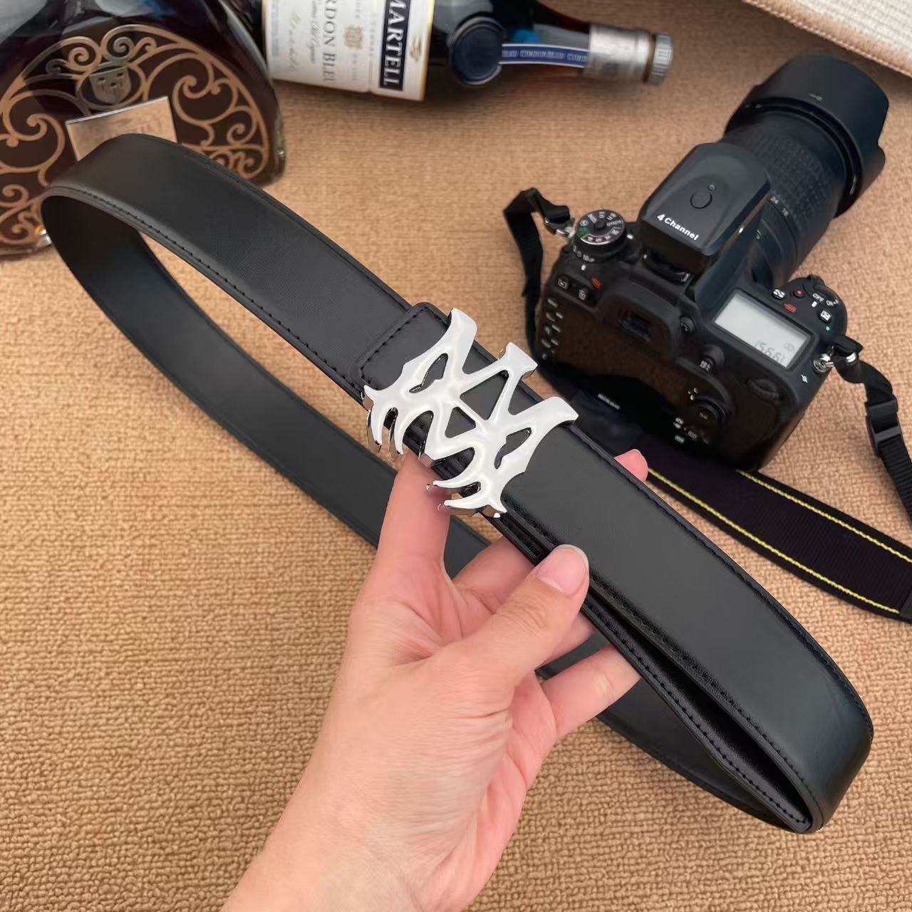 Amris Belt Men's belts Mens belt luxury Designer Leather Belts for Men and Women Luxury Solid Color High Quality Belt with am belt 21f