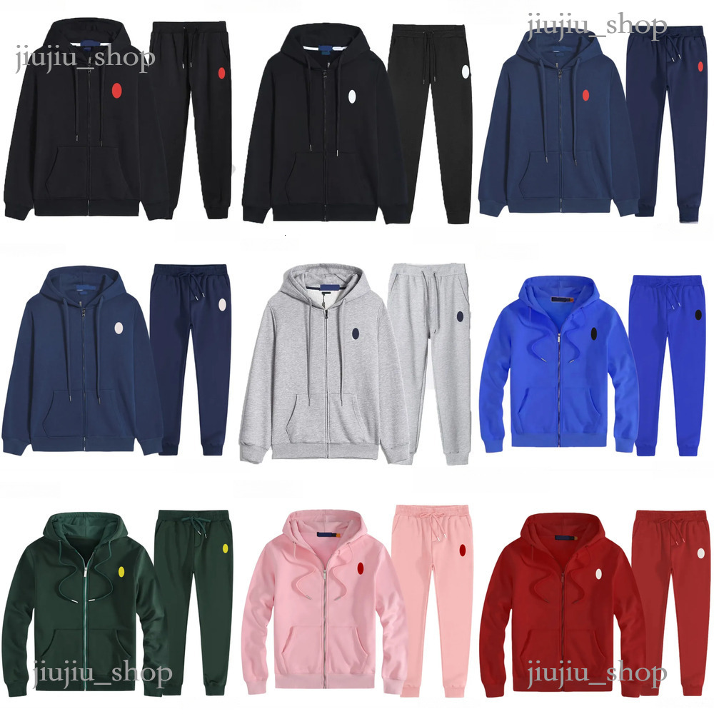 Hot Sale Men Jogging Suit Ss Sportswear Polo Tracksuit Designer Sweatsuit Long Sleeve Pullover Hoodie Cardigan Zipper Pock Sweat Suits Jack Mens 2 P