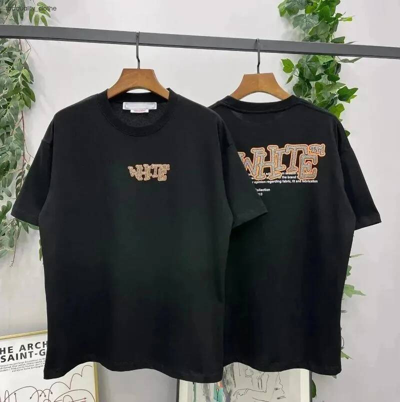 2026 10A Off White Tshirt Designer Tees Womens Fashion Tops Tshirt Summer Cotton Loose Off White T Shirts Casual Short Sleeves Shirt Mens Tee High Q