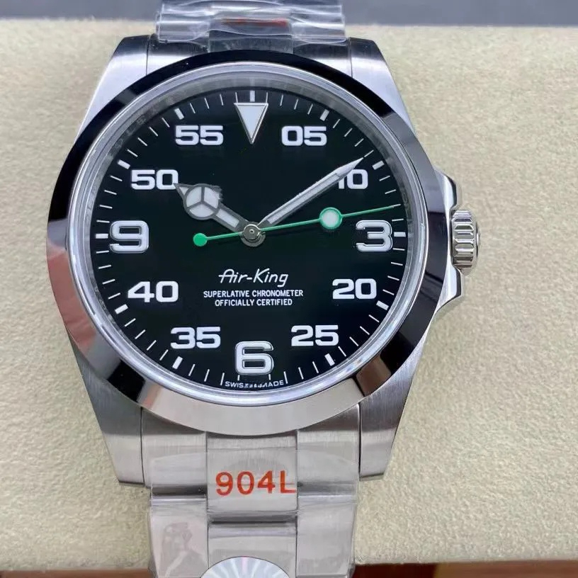 2025 Classic Luxury Fashion 2813 Movement Digital Green Second Hand Mechanical Men's Watch M126900