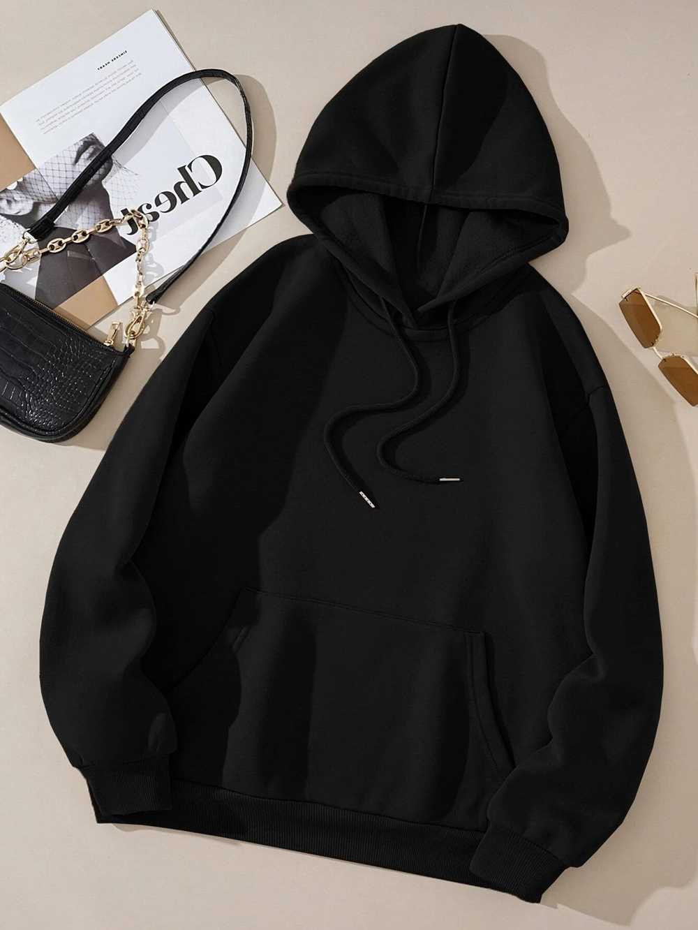 Oversized Clothing Hoodie Men Loose Women Autumn Warm Street Sweatshirts Solid Color Casual All-match Couple Hooded D260915