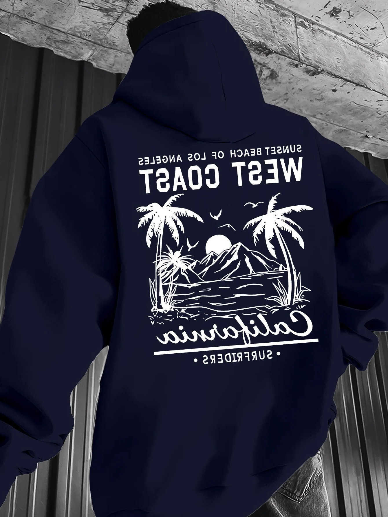 Tree 2026 Printed Coconut Men's Hoodie - Loose Summer Casual Long sleeve Jacket for Men and Women D260915