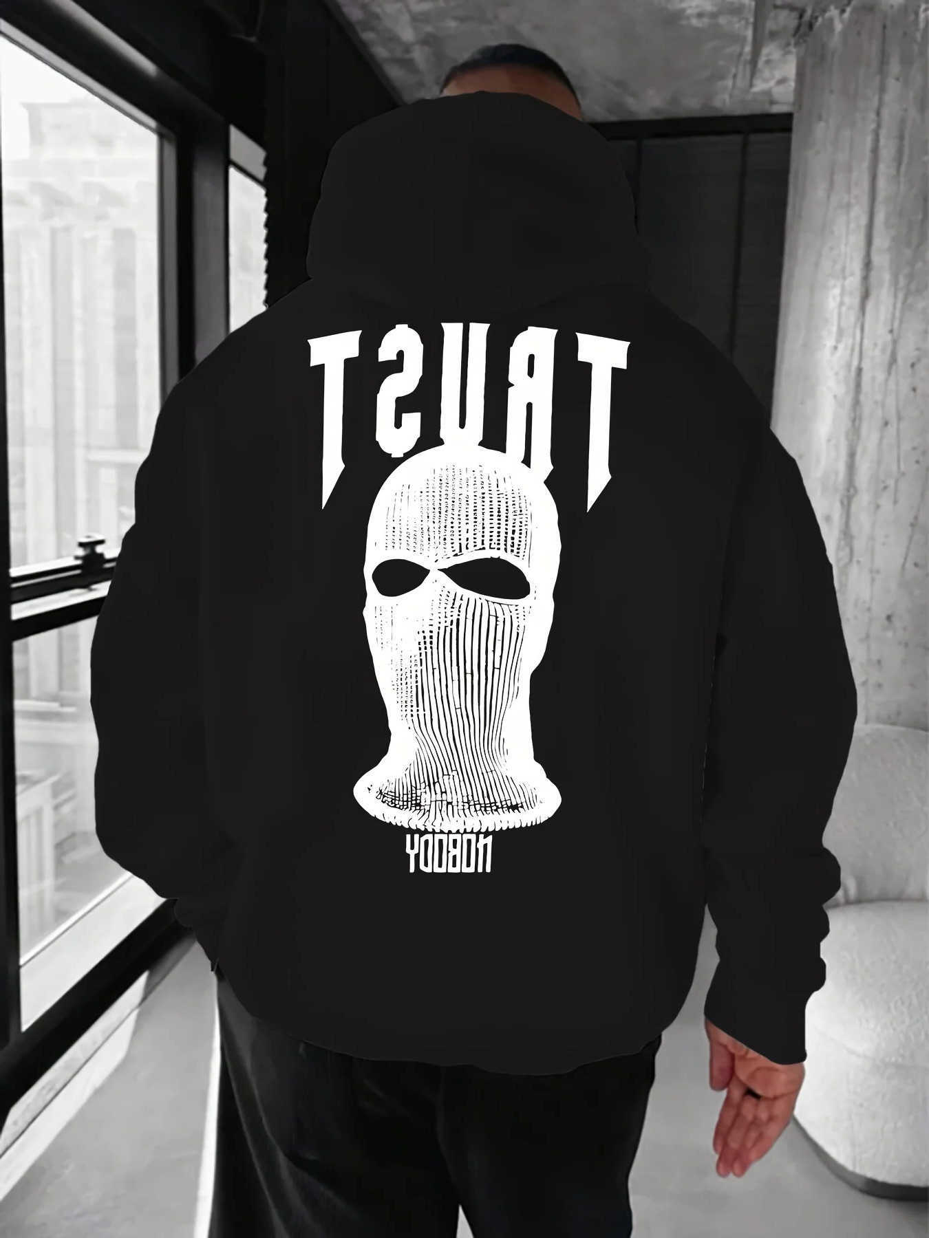 printed Male and female TRUST fashion trend casual hip-hop hooded sweatshirt essential for autumn and winter D260915