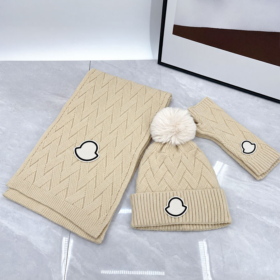 Designer Hats Scarves Gloves Sets Unisex Luxury Five Fingers Gloves Casual Elegant Gloves Letter Flowers Pattern Gloves Versatile Windproof Gloves K