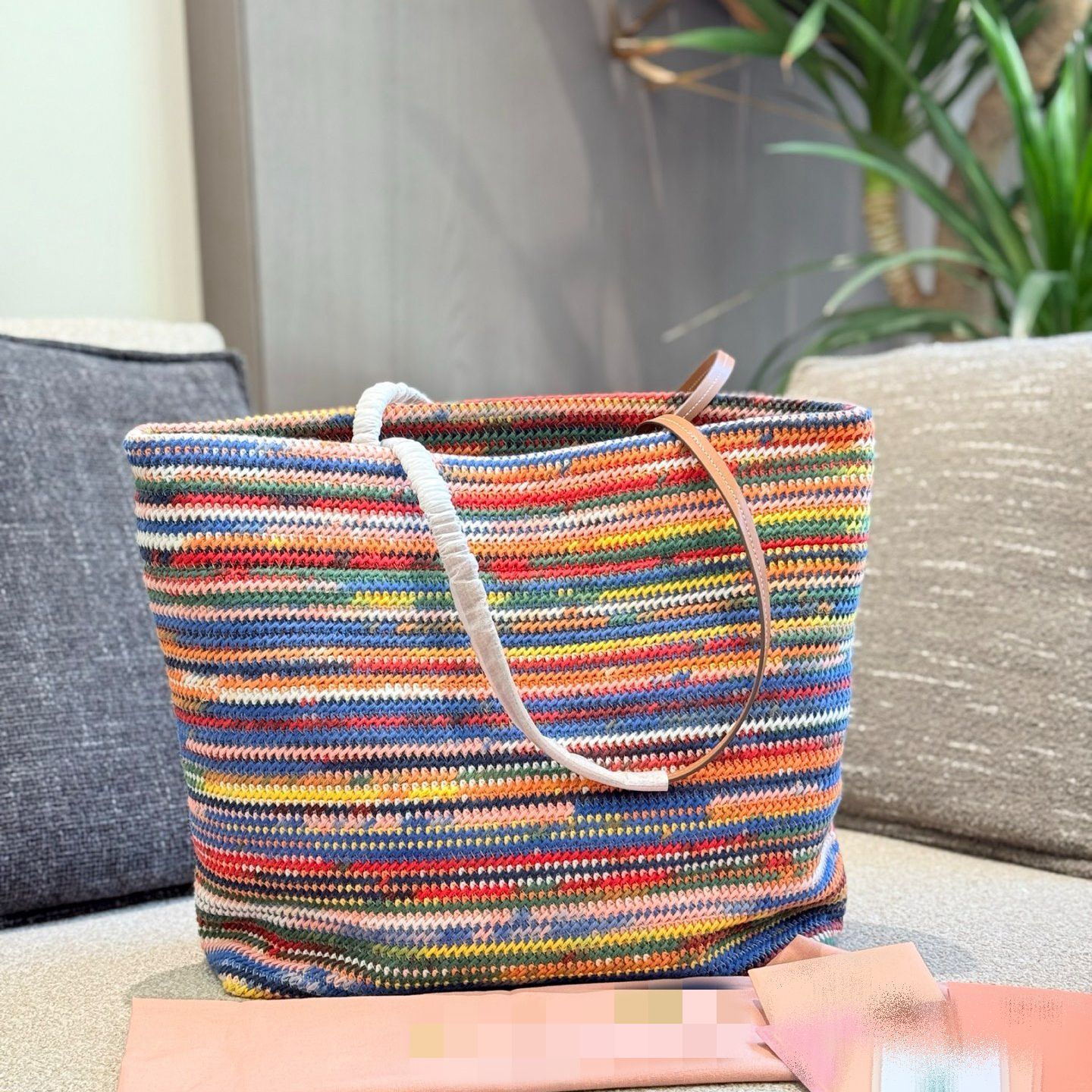 Summer single Shoulder Bag for woman tote bag New Style Woven Straw Bag New Tote Bag Large Capacity Casual Hand-woven Bag