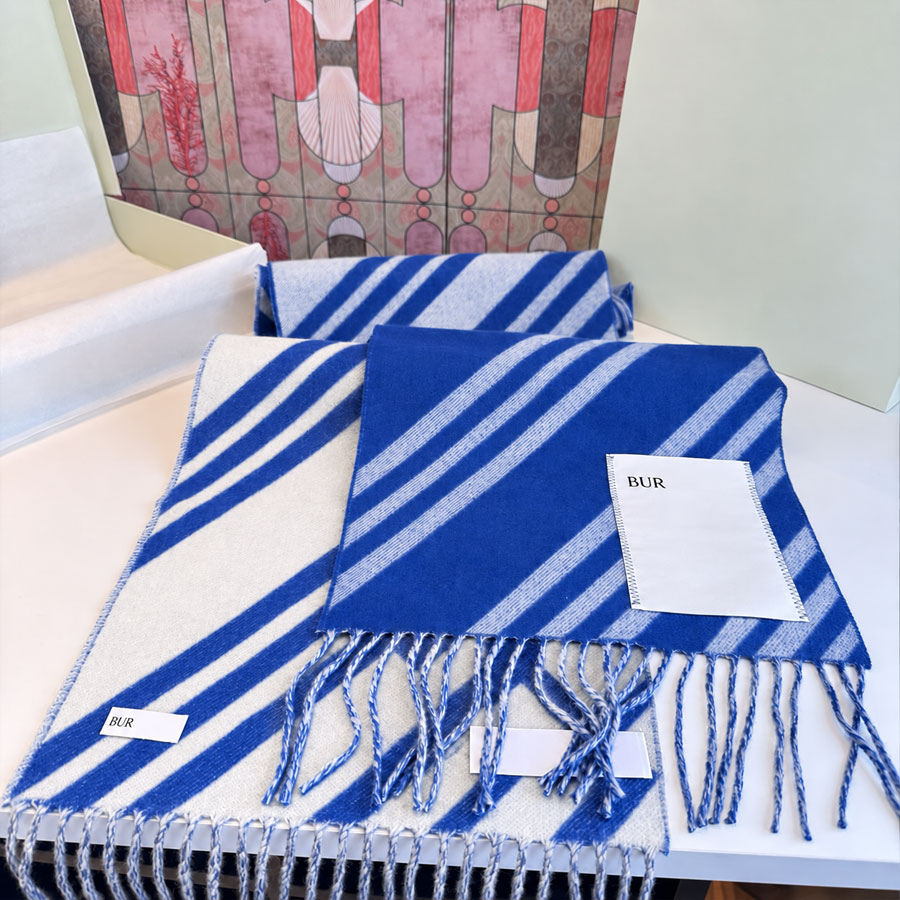 Designer Scarf Shawl Accessories Striped Scarf Classic Headscarf Square Scarf Neck Wrap High-Quality Wool and Cashmere with Letter Pattern