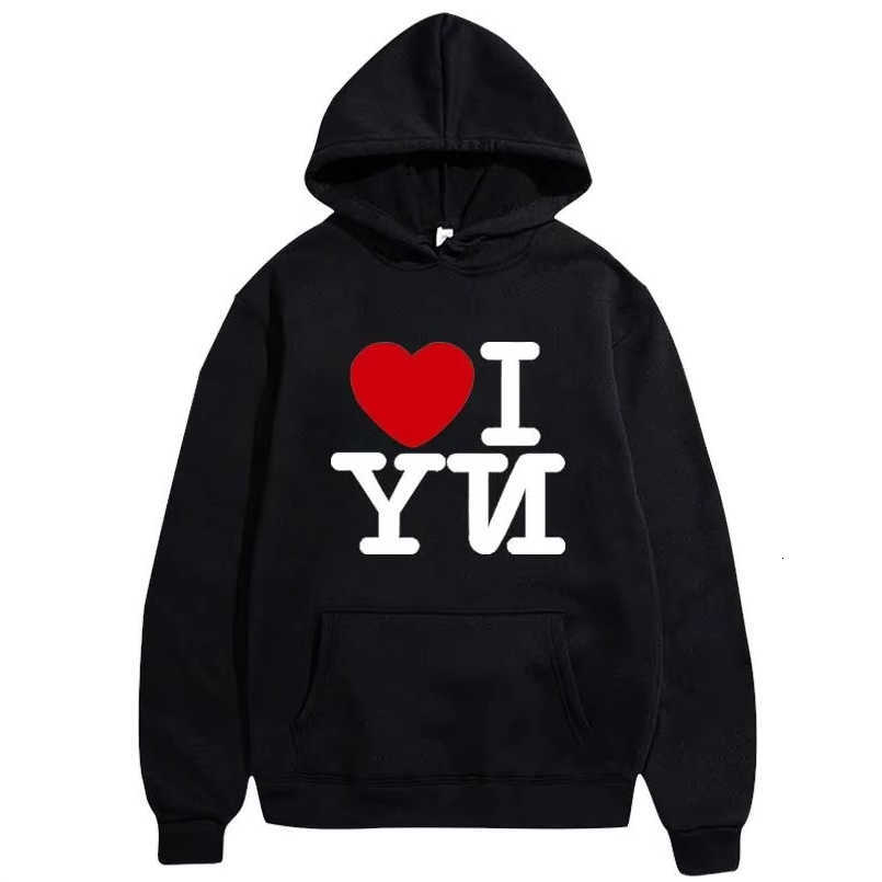 Hoodie 2026 NY I Love Men Women I Heart New York Print Pullover Hooded Sweatshirt Casual Vintage Streetwear Tops D260915