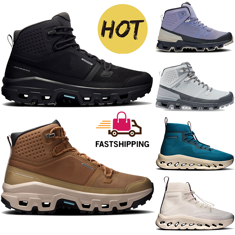 Top cloudrock 2 mid waterproof boots mens designer boot shoes black white Almond Dune cinder desert Mineral Alloy Ice Sphinx Sand outdoor men women