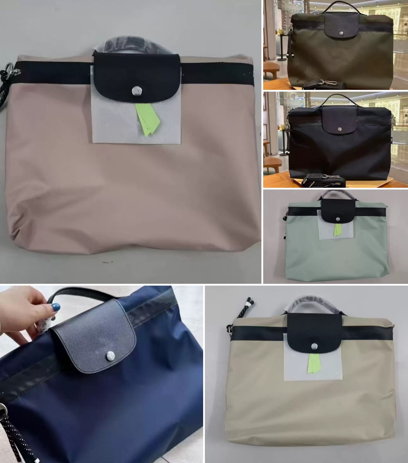 E7376 New Nylon Laptop Bag Briefcase Tote Shoulder Bag Crossbody Bag Document Bag Business Style