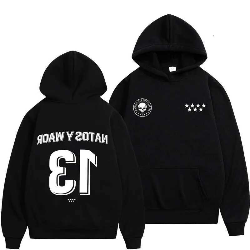 13 Rapper NATOS Sweatshirts WAOR Men Women Fashion Hip-hop Pullover Autumn Winter Loose Casual Gothic Punk Tracksuit Streetwear D260915
