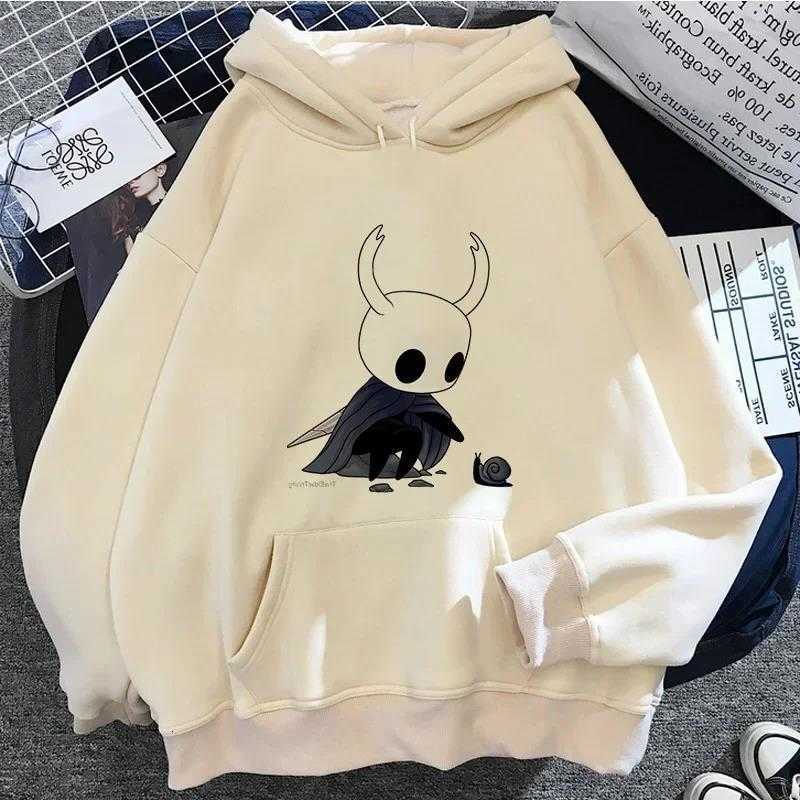 Korea Hollow Knight Hoodies Men Ulzzang Grunge Y2k Aesthetic Fmale Autumn and Winter Pullover Hoddies Streetwear Graphic D260915