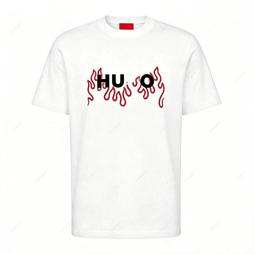 hugoly stylish men t designer Classic Luxury Shirt Business Stylist Trend Advanced Designer Fashion Graphic Brand Tee Casual Tops cotton Clothes Sho