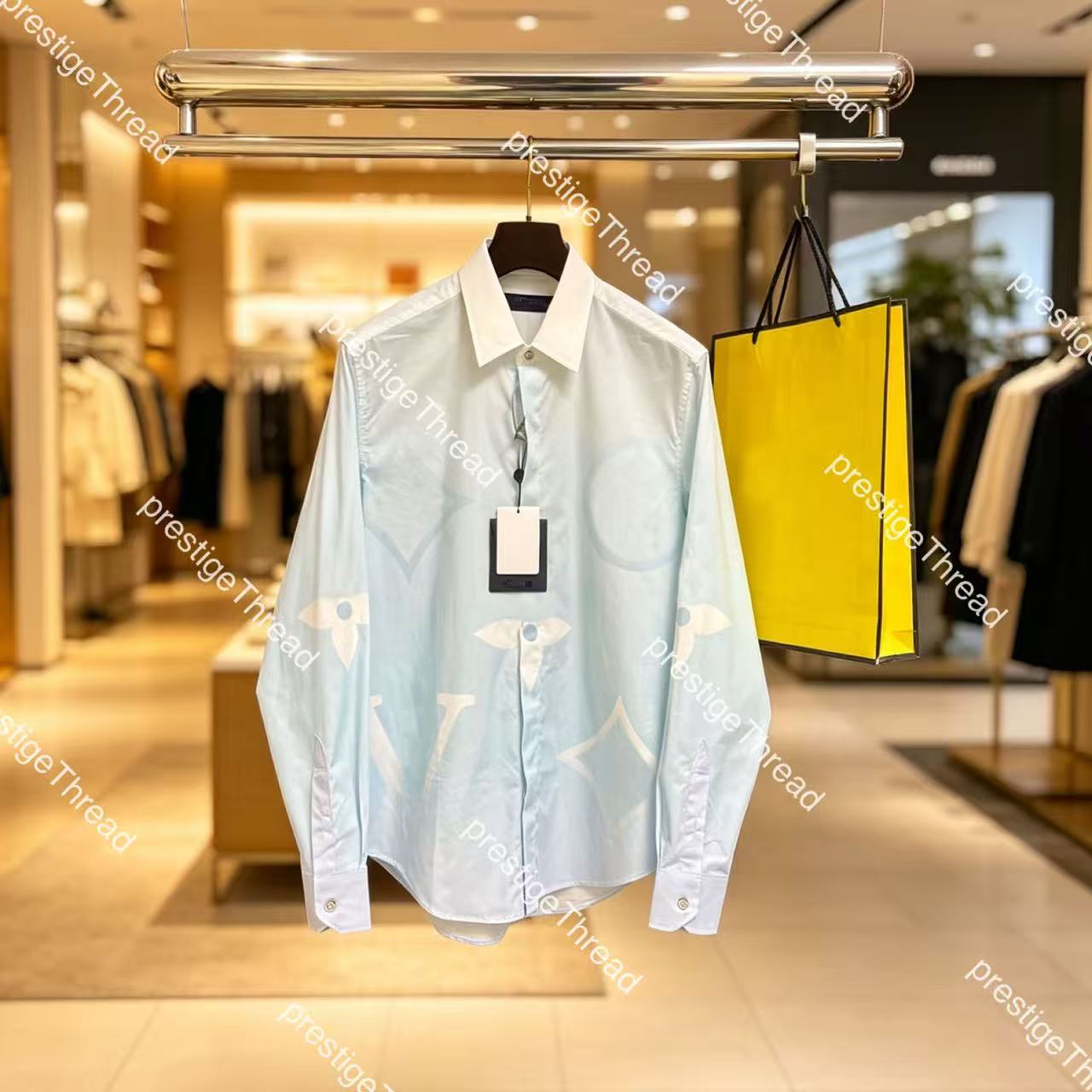 Designer High-Quality Men's Tees & Polos, Polo Shirt Printed Shirt Cardigan, Summer Business Formal Long Sleeve