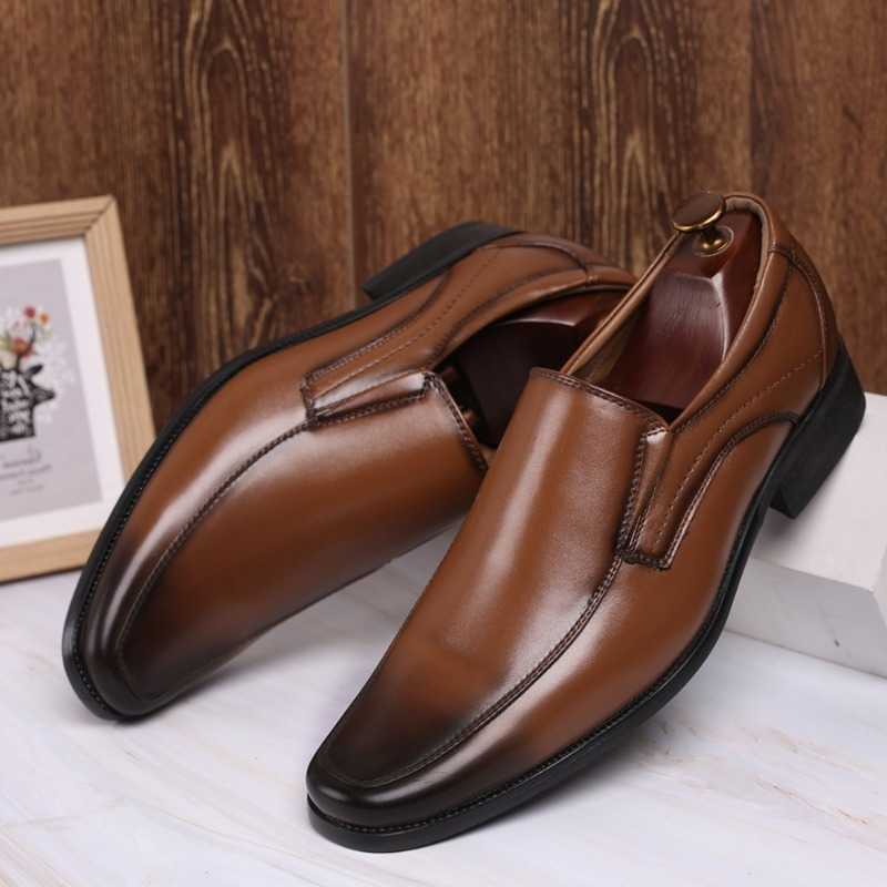 Classic Men's Business Dress Shoes Senior Plus Size 39-47 Formal Wedding Shoes Fashion Comfortable Man Oxford Shoe Slip On 2026 H260915